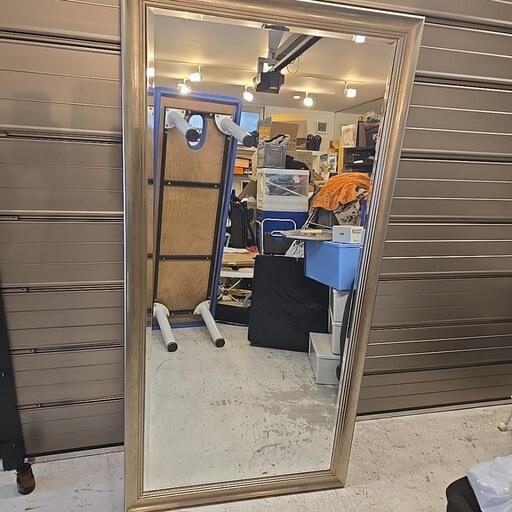 美品 塩川光明堂 シルエット ミラー J 大型 姿見 鏡 スタンド 全身 全身鏡 アンティーク スタンドミラー 姿見鏡 アンティーク調