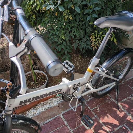 折りたたみ自転車　ハマー　シルバー　自転車