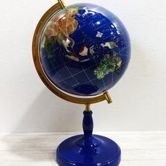 大型 高級天然石の地球儀/手作り工芸品/パワーストーン/天然石/ラピスラズリ/螺鈿細工/世界オブジェ/置物/C0DW0210 大型 高級天然石の地球儀/手作り工芸品/パワーストーン/天然石