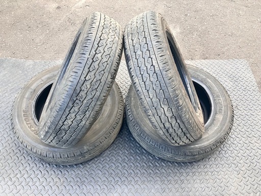 BS BRIDGESTONE V600 165R14LT 6PR 14インチ 夏タイヤ 4本 19年製 バリ