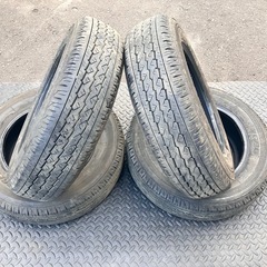 BS BRIDGESTONE V600 165R14LT 6PR 14インチ 夏タイヤ 4本 19年製 バリ溝 ADバン プロボックス サクシード等