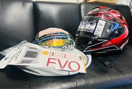 値下げ　SHOEI X-Fourteen エアロダイン ミラーシールド付　ヘルメット