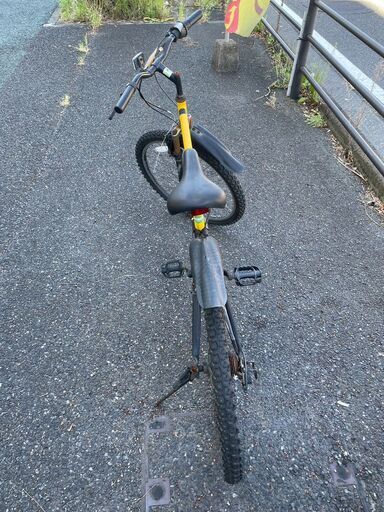 折りたたみマウンテンバイク No.1374 イエロー 26インチ 6段切替 Glans