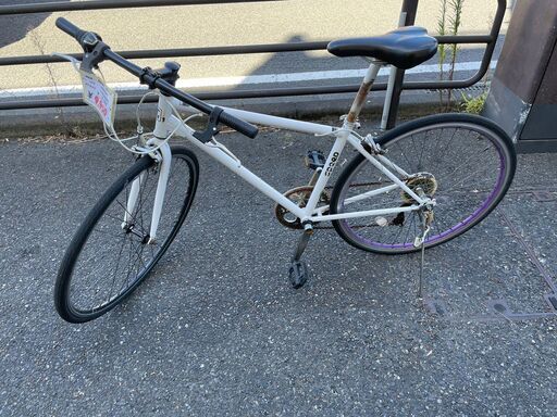 自転車　No.1379　クロスバイク　28インチ　6段切替　SPEED　※ペダルぶれあり　【リサイクルショップどりーむ天保山店】