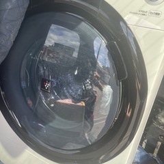 美品　ドラム式洗濯乾燥機 左開き ES-S7E-WL 2020年式