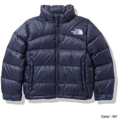 THE NORTH FACE キッズ　ダウンジャケット　ネイビー120