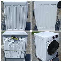 ★F1795【2021年★高年式】アイリスオーヤマ　ドラム式洗濯機FL81R-W