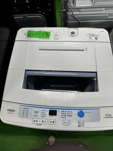 ご来店時、ガン×2お値引き‼️ AQUA(アクア)2017 年製 6.0kg 洗濯機
