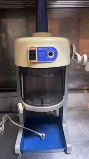 電動かき氷　機器　初雪