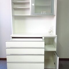 ニトリ キッチンボード RESUME 幅120 食器棚 キッチン収納 ハイタイプ