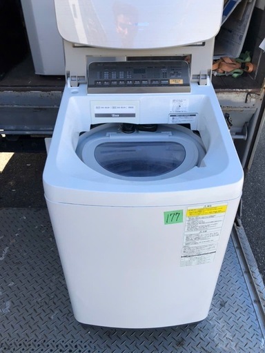 NO 477 福岡市内配送設置無料✨　パナソニック Panasonic 洗濯乾燥機 （9.0kg） ヒーターセンサー方式 水冷除湿タイプ 即効泡洗浄 エコナビ ナノイー シャンパン NA-FW90S3-N