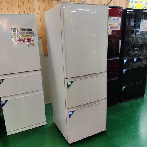 【愛品倶楽部柏店】 保証充実 東芝 (TOSHIBA) 2018年製 363L 3ドア 冷凍冷蔵庫 GR-M36SXVL VEGETA 左開き グランホワイト