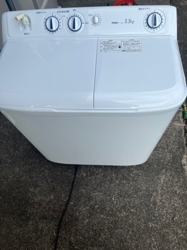 ハイアール 二層式洗濯機 2槽式洗濯機 JW-W55E 動作確認済み　2021年式  \n