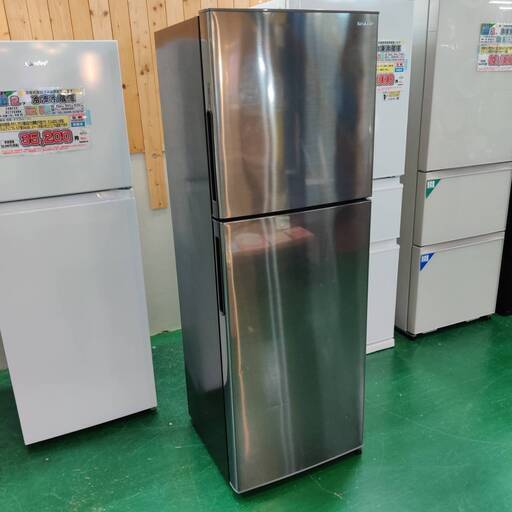 【愛品倶楽部柏店】 保証充実 SHARP (シャープ) 2018年製 225L 2ドア 冷凍冷蔵庫 SJ-D23D-S 右開き シルバー