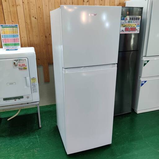 【愛品倶楽部柏店】 保証充実 COMFEE' 2022年製 236L 2ドア 冷凍冷蔵庫 RCT250WH 右開き ホワイト