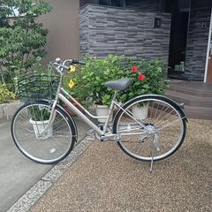 ??未登録、ピカピカ，おしゃれタウンサイクル6段変速（配達可能)
