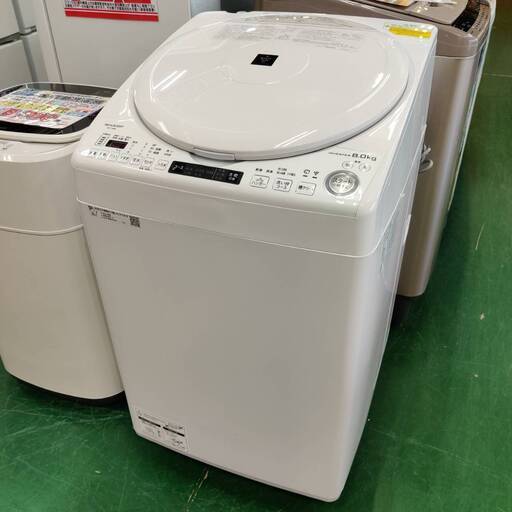 【愛品倶楽部柏店】 分解洗浄済★保証充実 SHARP (シャープ) 2020年製 8.0kg 洗濯乾燥機 ES-TX8E 乾燥容量 4.5kg 穴なし槽