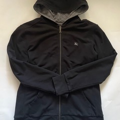 Burberry バーバリー リバーシブル フード付きジップアップパーカー 黒