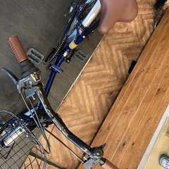 チェーン新品！ LEDオートライト】6段変速 20インチ折りたたみ自転車