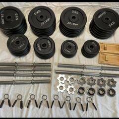 筋トレグッズセットおまけ付き　合計136キロ