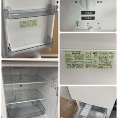 S384 ⭐ SHARP 2ドア冷蔵庫（152L 左右付け替えドア）23年製 SJ-D15J ⭐ 動作確認済 ⭐ クリーニング済
