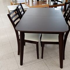 ☆ジモティ割あり☆ ニトリ 4人掛けダイニングセット ブラウン H71×D75×