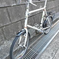 BRUNO ブルーノ　クロモリ　ミニベロ　20インチ　白