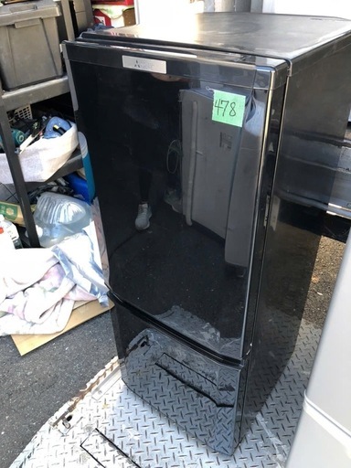 NO 478 福岡市内配送設置無料✨  MR-P15A-B 冷蔵庫 サファイアブラック [146L /2ドア /右開きタイプ]