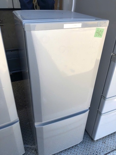 NO 482 福岡市内配送設置無料✨　三菱電機 MITSUBISHI ELECTRIC 冷蔵庫 146L ピュアシルバー MR-P15A-S