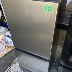 NO 492
 🌈福岡市内配送設置無料✨🌈　冷蔵庫 シルバー AQR-14N-S [幅49.5cm /135L /2ドア /右開きタイプ /2023年]