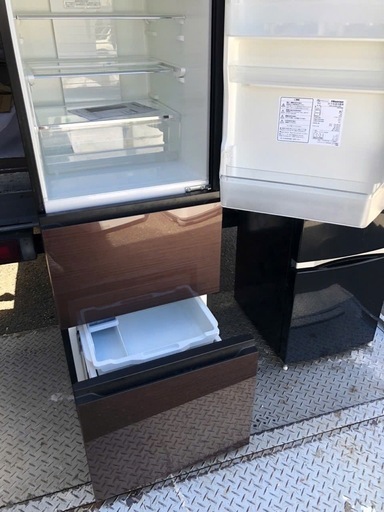 冷蔵庫 送料込 NO 490 ?福岡市内配送設置無料✨? 冷蔵庫 ダークブラウン HR-G2801-BR