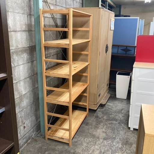 無印良品 タモ材 ハンガーラック ラック 無印 無印良品「タモ材