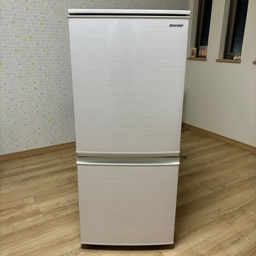 【お値下げ】シャープノンフロン冷凍冷蔵庫 SJ-D14F-W　137L