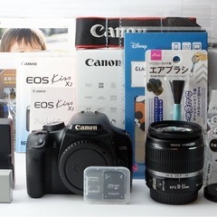 ★Canon EOS kiss X2★S数約2290●スマホ転送●付属品ほぼ完品  1ヶ月動作補償あり！ 安心のゆうパック代引き発送！ 送料、代引き手数料無料！