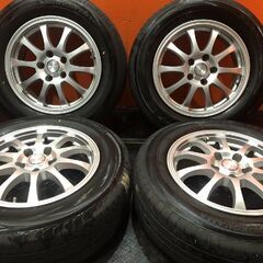 【YOKOHAMA BluEarth E51A 215/65R16】夏タイヤ【Stnanger 16インチ 6.5J5HPCD114.3+38】バリ溝 アルファード ヴェルファイア等　(KTL140)