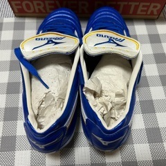 未使用 ミズノ WAVE CUP LEGEND ブルー スパイク　25.5cm