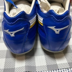 未使用 ミズノ WAVE CUP LEGEND ブルー スパイク　25.5cm