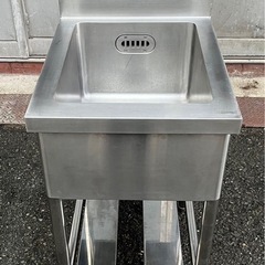 業務用 1槽シンク 幅450×奥600×高さ780+150(mm) BG付き バックガード付き 一層シンク 一層 1層 一槽 厨房機材 厨房機器 店舗用品 大阪