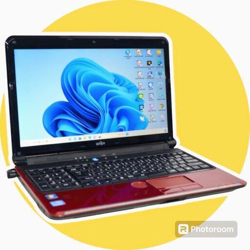 【美品】最新Windows 11 9月分⑤HDD320GB メモリ4GB 富士通　ノートパソコン