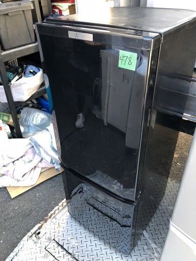NO 478 福岡市内配送設置無料✨ MR-P15A-B 冷蔵庫 サファイアブラック [146L /2ドア /右開きタイプ]