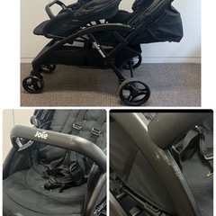 エヴァライトデュオ joie 2人乗りベビーカー 双子 兄弟