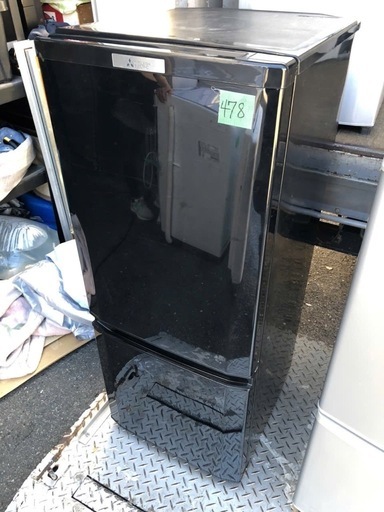 NO 478 福岡市内配送設置無料✨  MR-P15A-B 冷蔵庫 サファイアブラック [146L /2ドア /右開きタイプ]