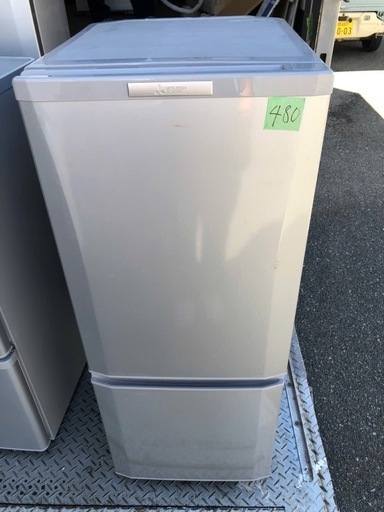 NO 480 福岡市内配送設置無料✨　三菱電機 MITSUBISHI ELECTRIC 冷蔵庫 Pシリーズ （146L・右開き） ピュアシルバー MR-P15Y-S