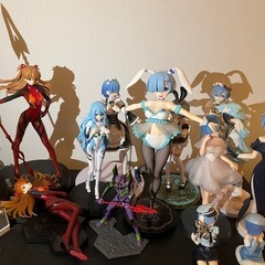 リゼロ　レムりん　エヴァンゲリオン　綾波レイ　アスカ　　フィギュアセット