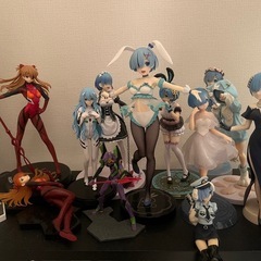 リゼロ　レムりん　エヴァンゲリオン　綾波レイ　アスカ　　フィギュアセット