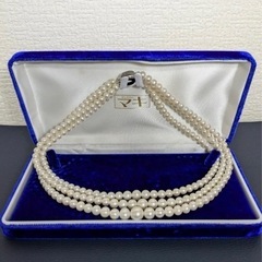ジュエリーマキ パールネックレス 3連ネックレス 本真珠 SILVER