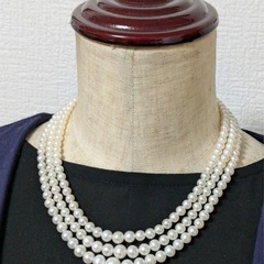 ジュエリーマキ パール ネックレス silver925 7mm ジュエリーマキ - ジュエリーマキ 真珠ネックレス ⚪️7.5㎜の