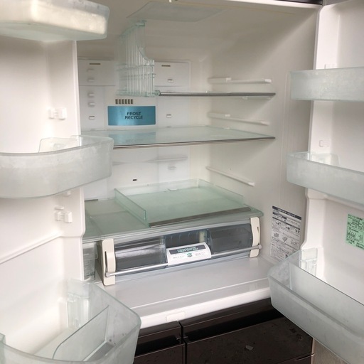 配達応談 日立 ノンフロン冷凍冷蔵庫 R-C6200 620L 6ドア冷凍冷蔵庫