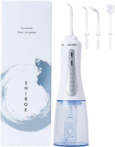 新品未開封　SHIROE(しろえ）口腔洗浄機 ジェットウォッシャー USB充電式 350ml 5段階 調節可能 IPX7防水