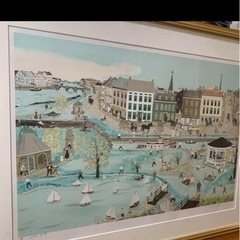 名画 ウィル モーゼス 限定80部 希少な名作 シルクスクリーン リトグラフ